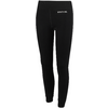 Schwarze Leggings mit hohem Bund, Vorderansicht
