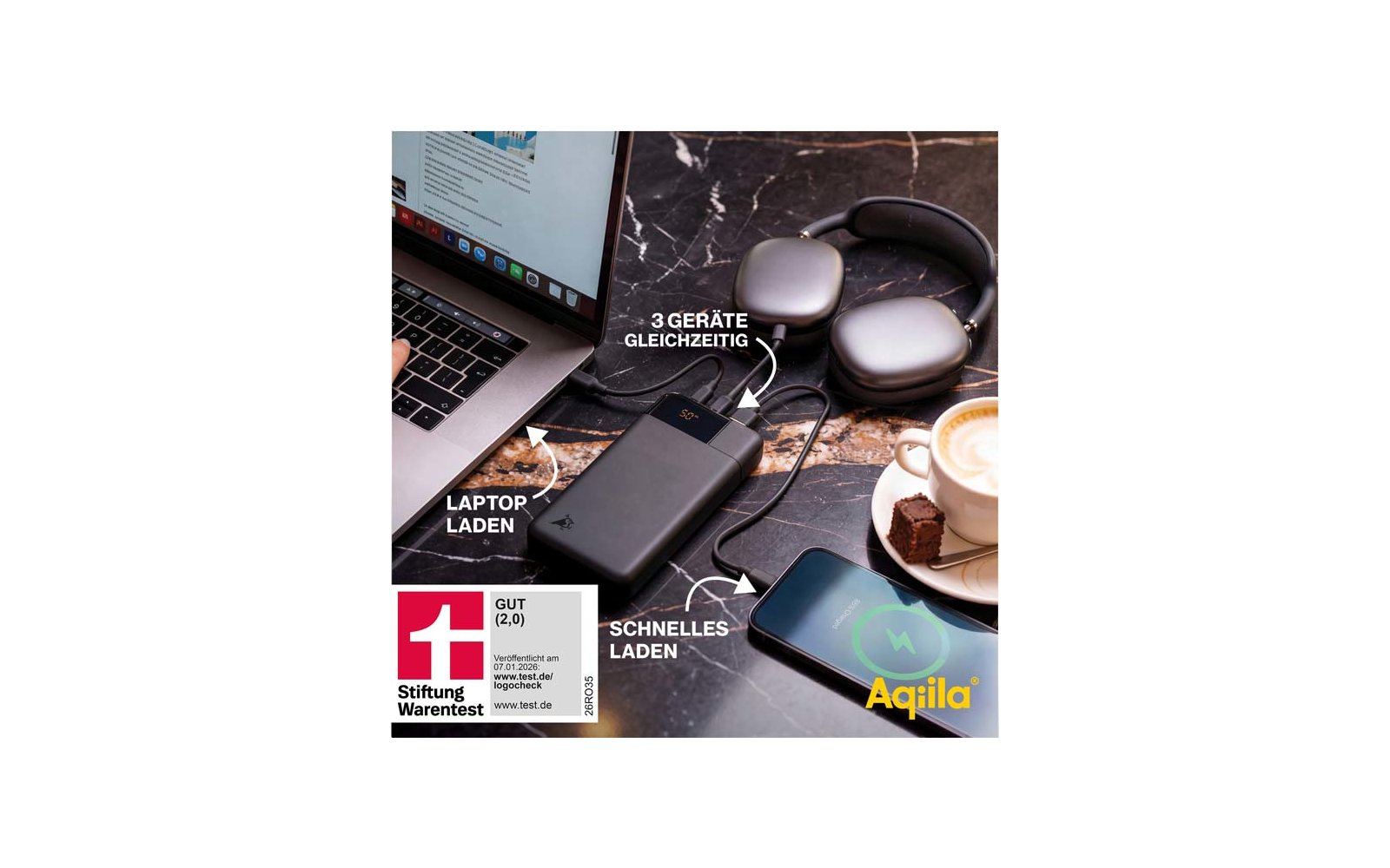 Produktbild Aqiila Powerbird Powerbank 65 W 20000 mAh 1