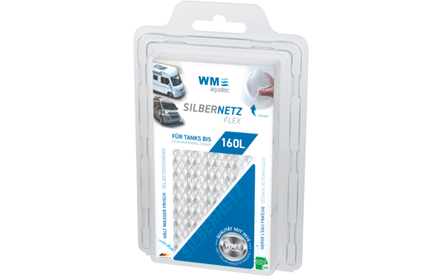 Produktverpackung mit Silbernetz Flex für Wassertanks bis 160 Liter