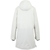 Weiße Jacke mit Kapuze von hinten