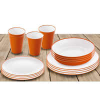 Omada Essgeschirr-Set 16-tlg. orange für 4 Personen
