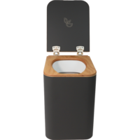 Trelino Toilettes s&eacute;paratrices en bois L anthracite