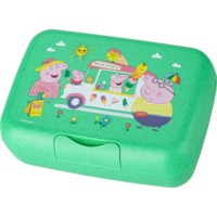 Koziol Candy L Peppa Pig Pop Lunchbox mit Trennschale 19 x 13,5 x 6,5 cm organic spring green