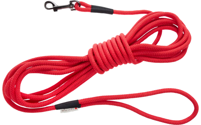Rote Hundeleine mit Schlaufe und Metallclip