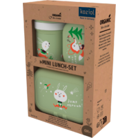 Koziol Gourde et set lunchbox 3 pi&egrave;ces HOP ON TO GO pistachio