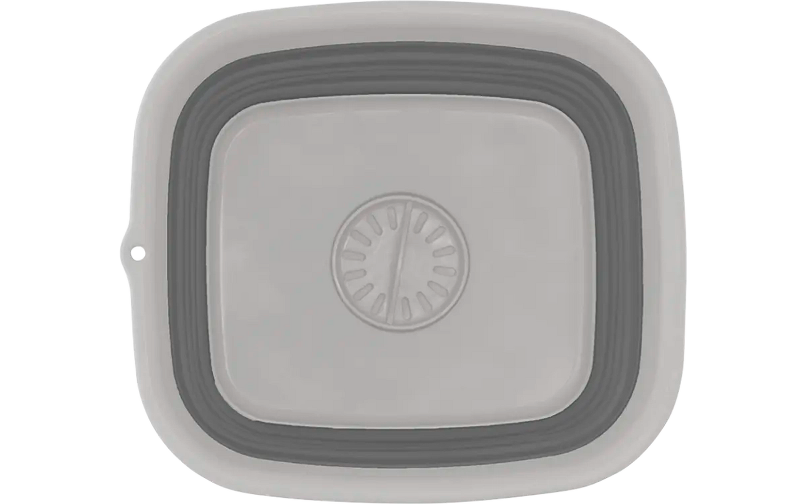 Vierkante inklapbare siliconen kom met geïntegreerd vergiet