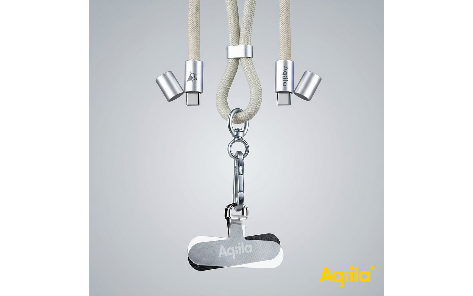 Product afbeelding Aqila Lanyard Power Cable Smartphone-Trageband mit USB-C 60 W 1