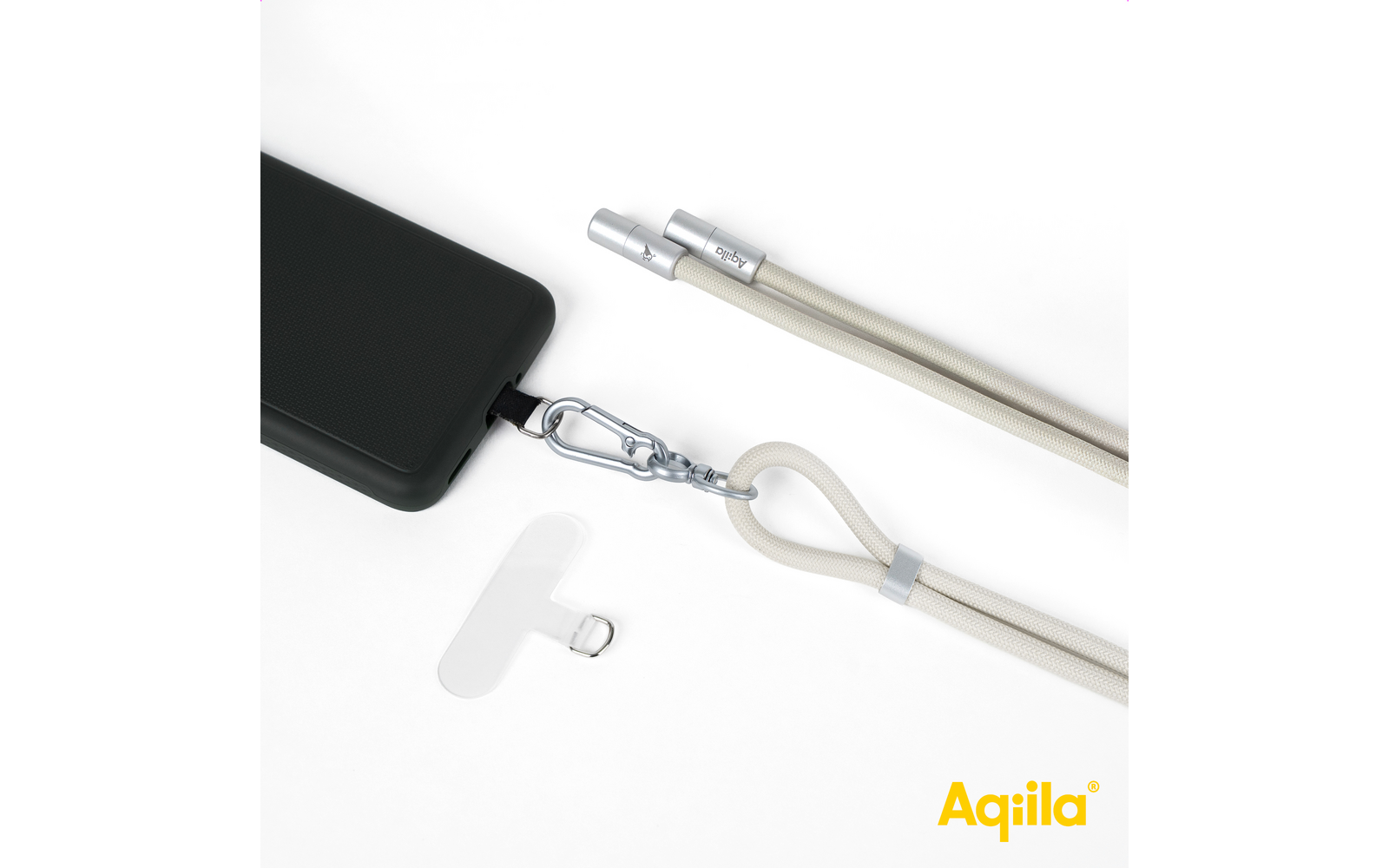 Product afbeelding Aqila Lanyard Power Cable Smartphone-Trageband mit USB-C 60 W 1