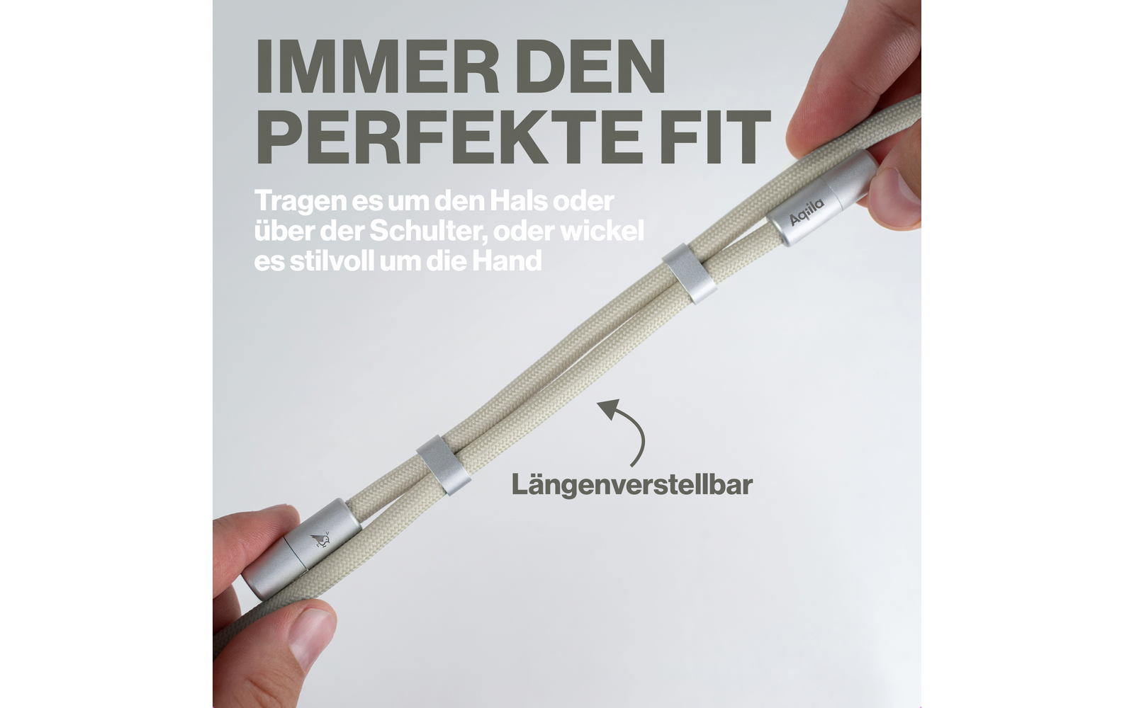 Product afbeelding Aqila Lanyard Power Cable Smartphone-Trageband mit USB-C 60 W 1