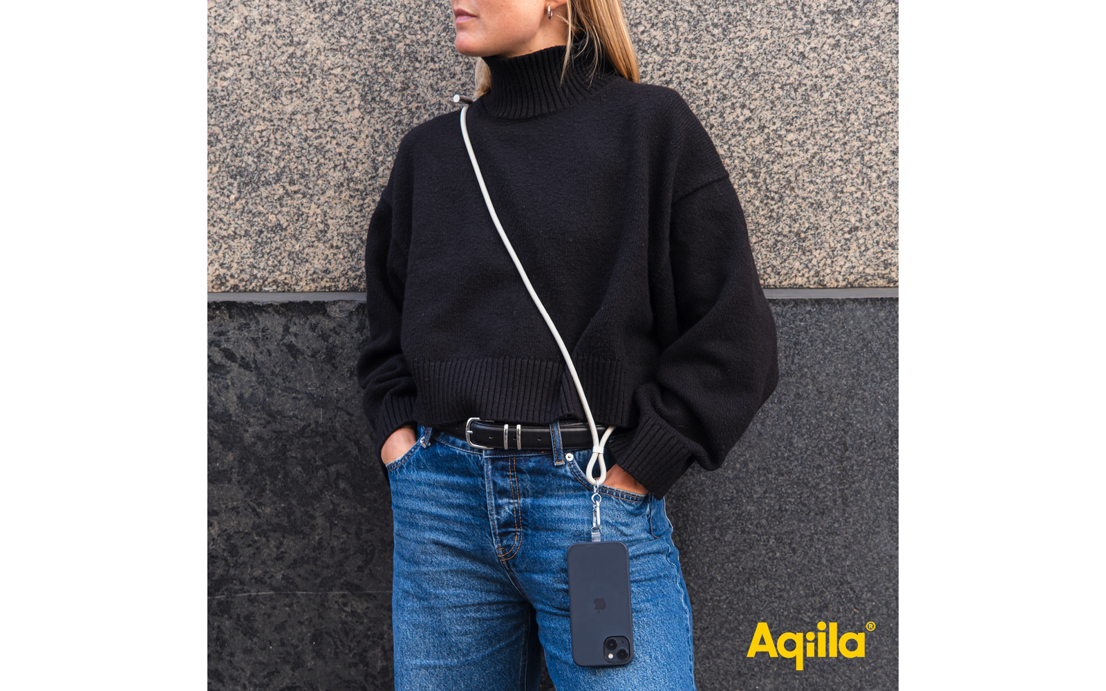 Product afbeelding Aqila Lanyard Power Cable Smartphone-Trageband mit USB-C 60 W 1