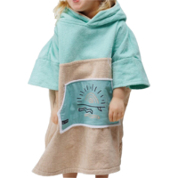 Wave Hawaii Dropsi katoenen velours kinderponchini