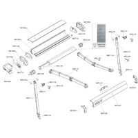 Fiamma housing for awning F40van 270 - color Deep Black Fiamma spare part number 98673H010