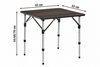 Berger Livenza Campingtisch Mini Dunkel 65 x 65 cm