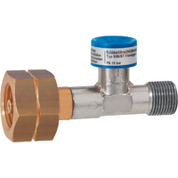 GOK Schlauchbruchsicherung Hochdruck Typ SBS/ST Anschl&uuml;sse Kombinationsanschluss x G 3/8 LH-KN f&uuml;r Gasflaschen 10 bar 