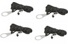 Berger Reflektierende Spannleine, 4er-Pack 4 m