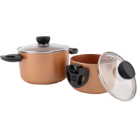 Bo-Camp Industrial Collection Slauson Compact 2-potenset aluminium inductie 2 st.