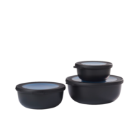 Mepal Cirqula Multisch&uuml;sselset rund 3 teilig 350 / 750 / 1250 ml nordic black