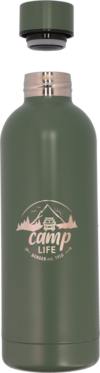 Camplife Edelstahl Thermo-Trinkflasche 500 ml olive matt