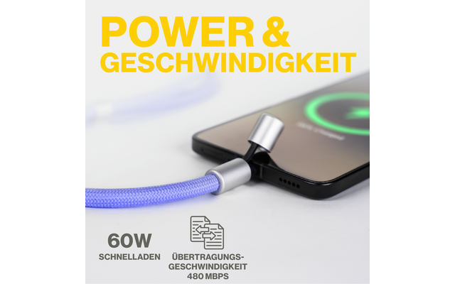 Product afbeelding Aqila Lanyard Power Cable Smartphone-Trageband mit USB-C 60 W 1