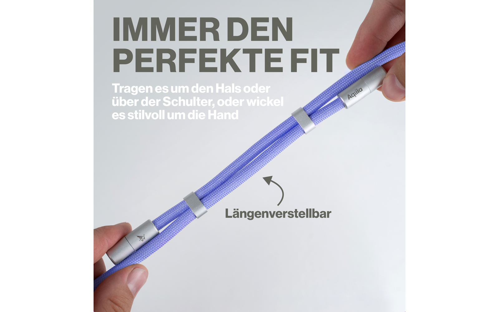 Product afbeelding Aqila Lanyard Power Cable Smartphone-Trageband mit USB-C 60 W 1