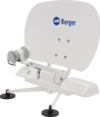 Berger Pathfinder 2.0 faltbare vollautomatische Sat-Anlage Wei&szlig;