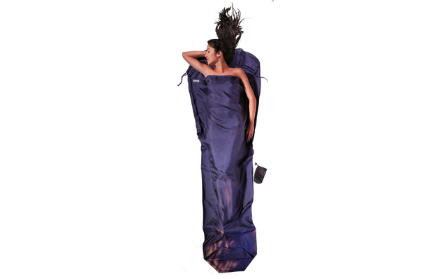Cocoon inner sleeping bag mummy ripstop silk ultramarine tuareg