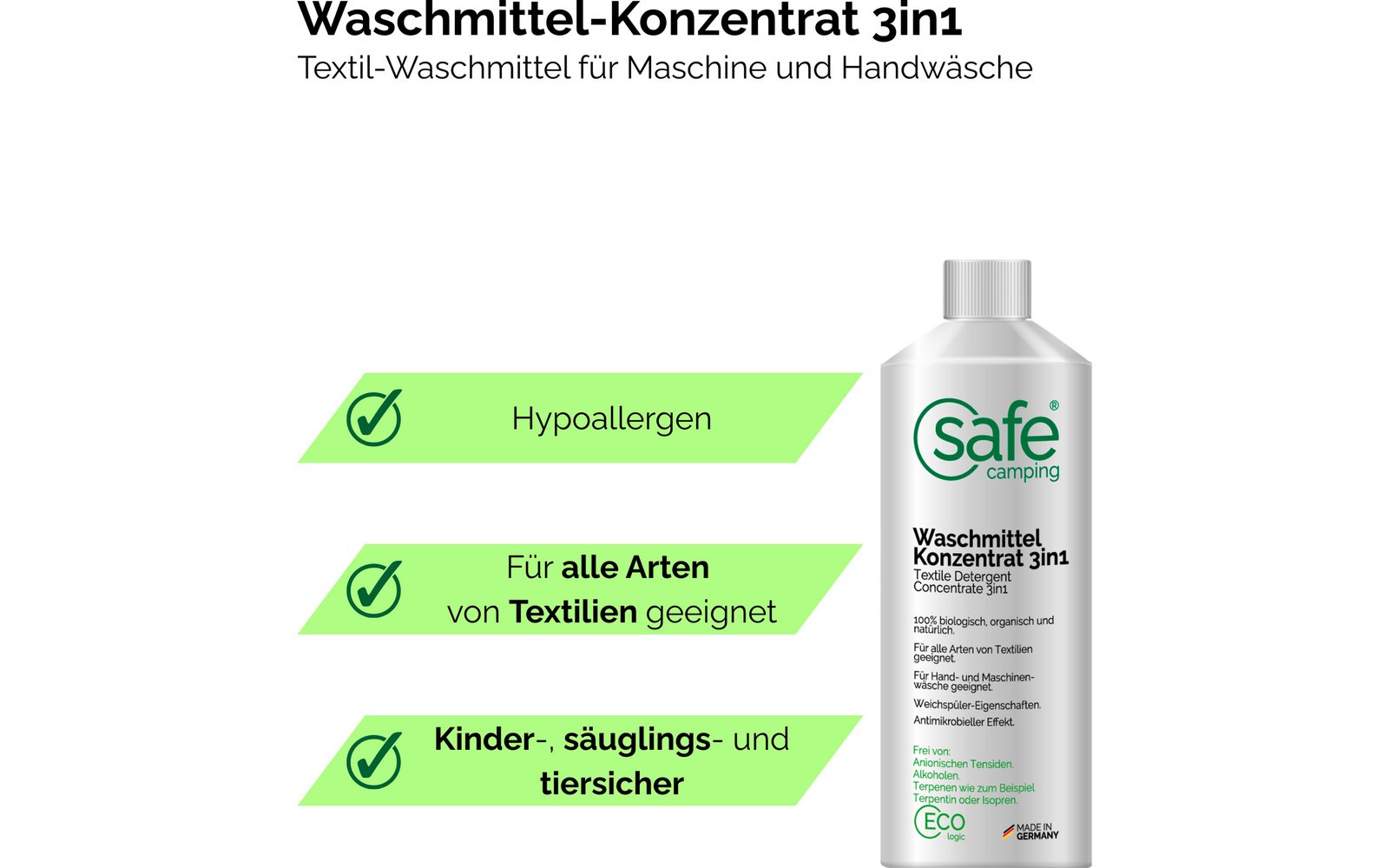 Produktbild Safe Camping Waschmittel Konzentrat 3in1 1