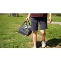 Berger Faltbox Milo mit Flascheneinsatz grau/schwarz