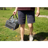 Caja plegable Berger Milo con inserto para botella gris/negro