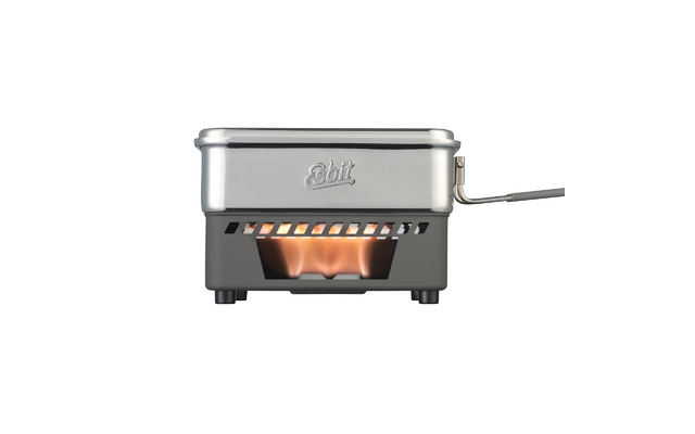 Esbit dry fuel cooking set, 1100 ml, stainless steel