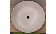 234117 639198 - Castagnari Aufsatzwaschbecken rund 30 cm Bicolor schwarz/weiß matt aus Ocritech