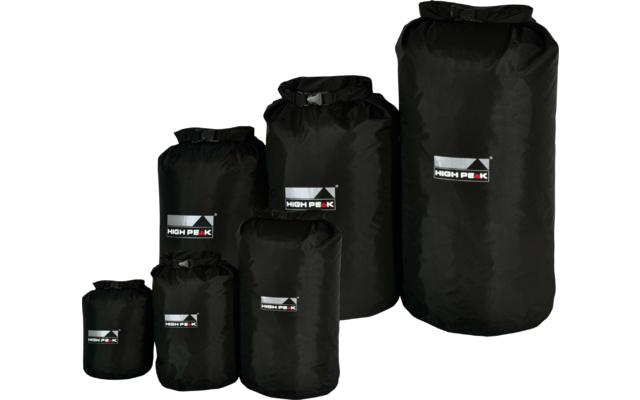 High Peak Dry Bag XS Waterdichte Pakzak Zwart 4 Liter