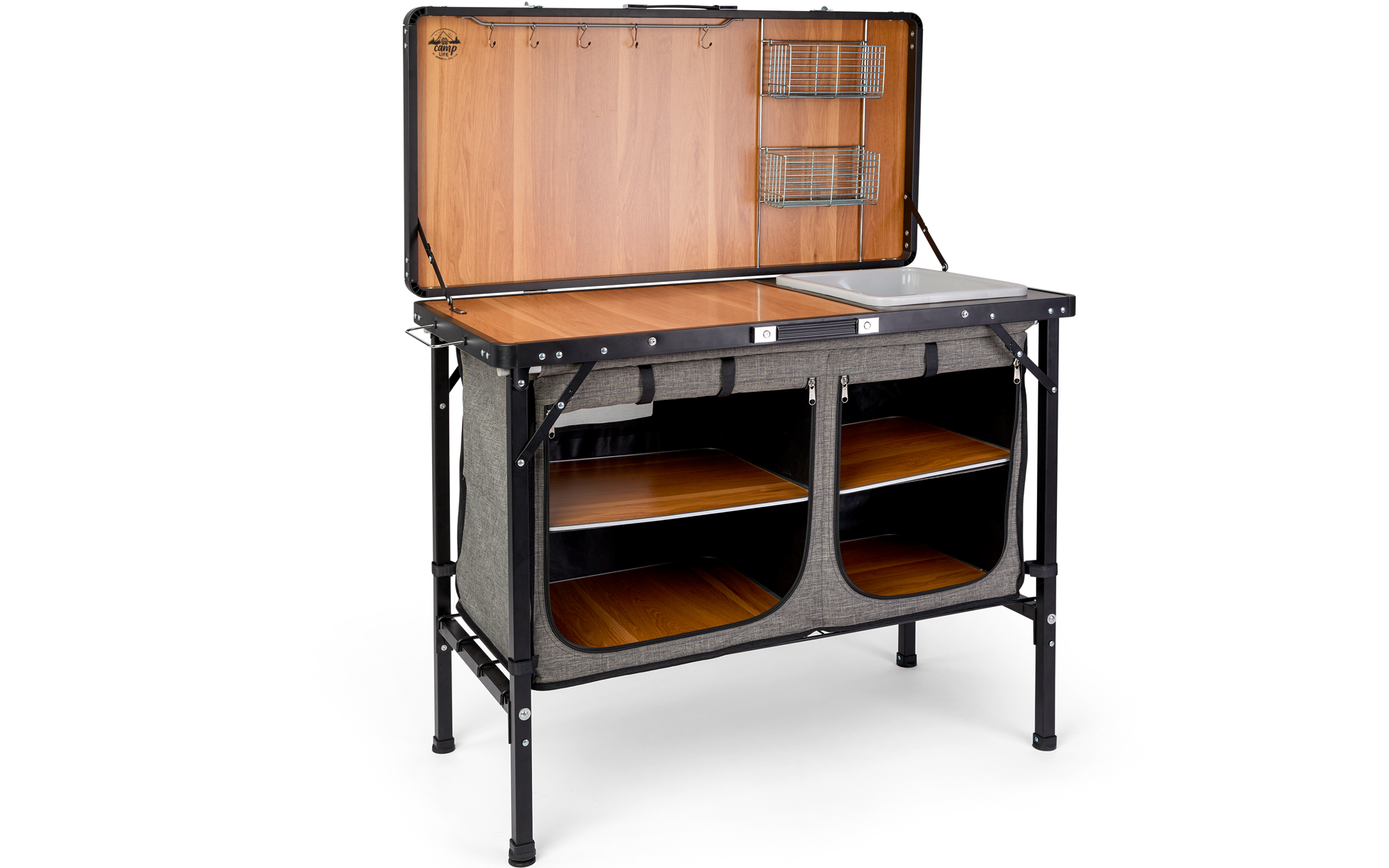 ★BERGER社★フォールディング キッチンテーブル★キャリーケース付★新品★ Kitchen Box incl. Lid Camplife Capri Deluxe - Berger Camping