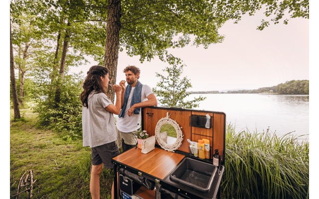 Camplife Capri Deluxe K&uuml;chenbox / Campingschrank mit Deckel