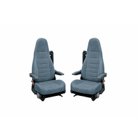 Ideatermica Venus C Sitzbezug mit integrierter Kopfst&uuml;tze und Gurten 2 St&uuml;ck grau