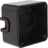 Inprojal System 10.000 Einfach Aufputzrahmen hochgl&auml;nzend schwarz