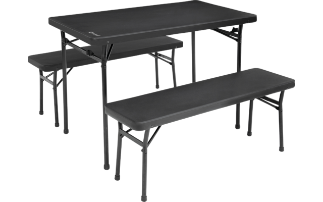 Outwell Pemberton picnic table bench set 3 pieces black