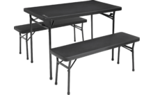 Outwell Pemberton Set di tavoli da picnic 3 pezzi nero