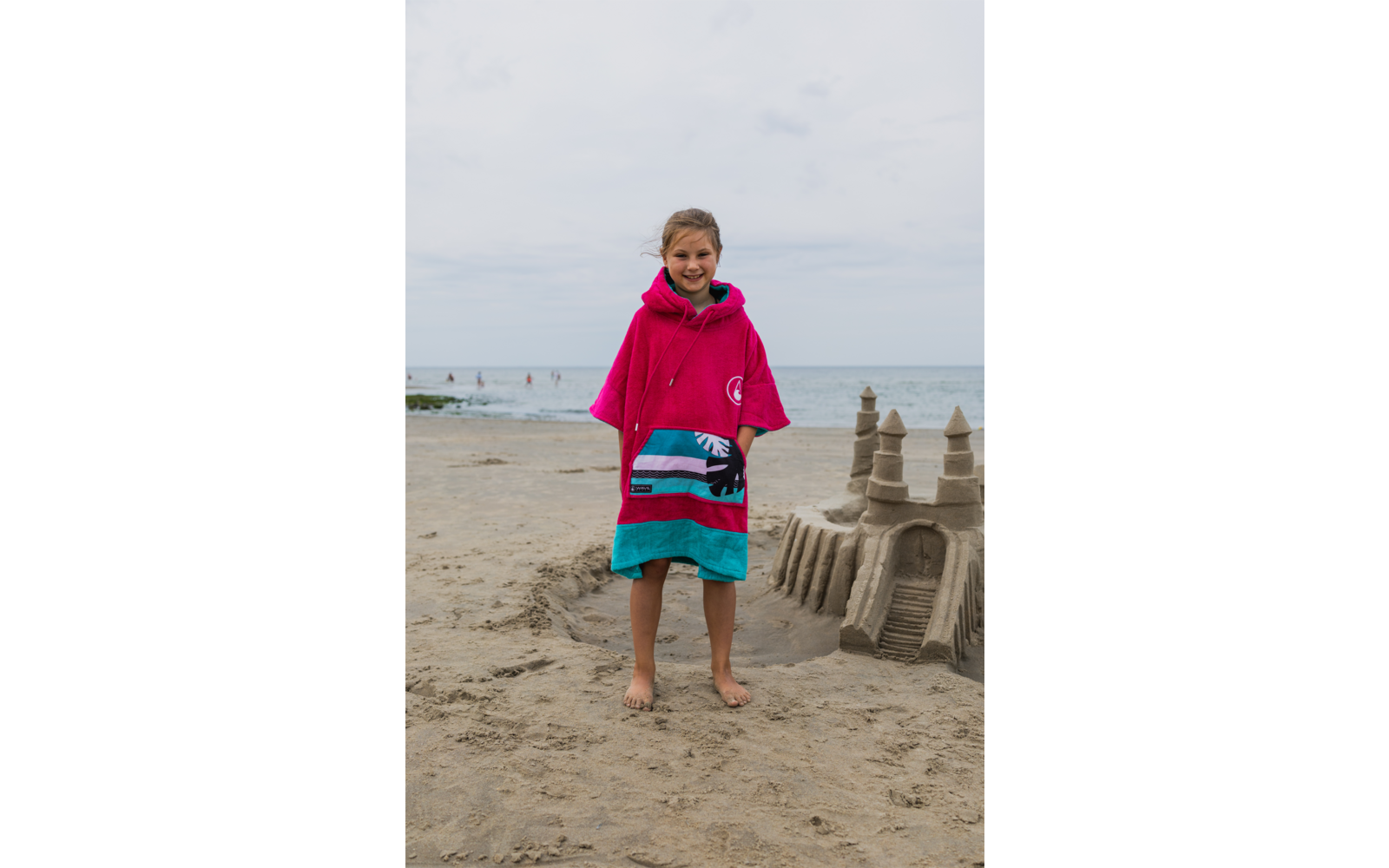 Product image Wave Hawaii cotton velour poncho 1