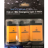 Mini luz de emergencia HydraCell amarilla/negra Suministro de 3 unidades