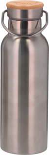 Camplife Edelstahl Isolierflasche mit Bambusdeckel 500 ml