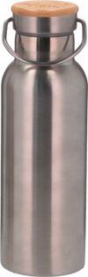 Camplife Edelstahl Isolierflasche mit Bambusdeckel 500 ml