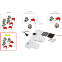 Fiamma One Key System Ersatzschl&ouml;sser 3er Set f&uuml;r Safe Door Magnum / Frame / Magnum Frame Ersatzteilnummer 98656M157