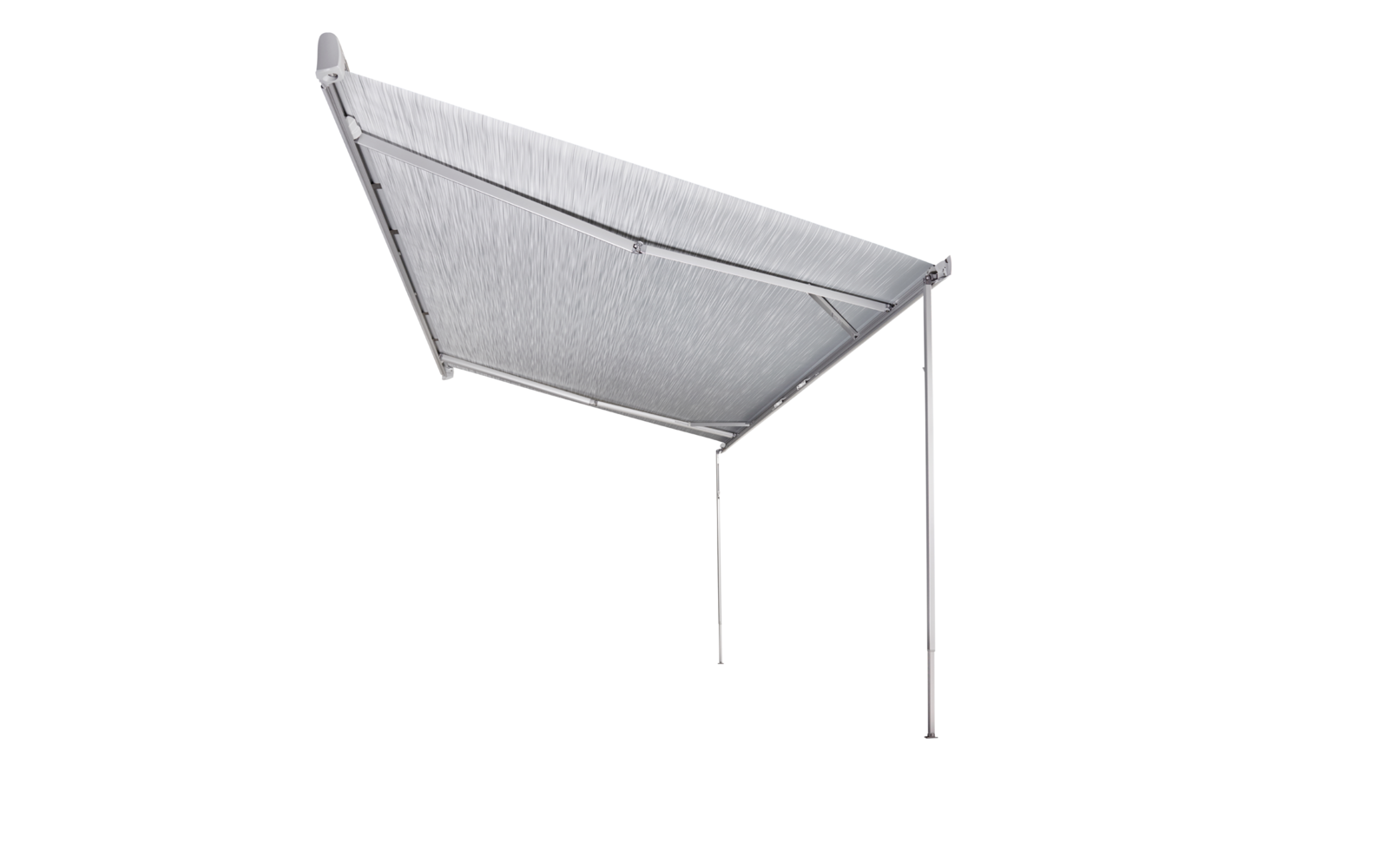 Product afbeelding Thule Omnistor 5200 Wandmarkise motorisiert Geh&auml;use Wei&szlig; Tuchfarbe Mystic Grey 5 Meter 1
