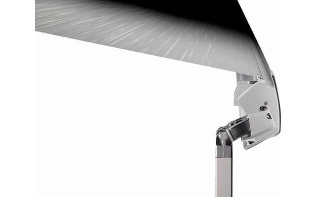 Product afbeelding Thule Omnistor 5200 Wandmarkise motorisiert Geh&auml;use Wei&szlig; Tuchfarbe Mystic Grey 5 Meter 1