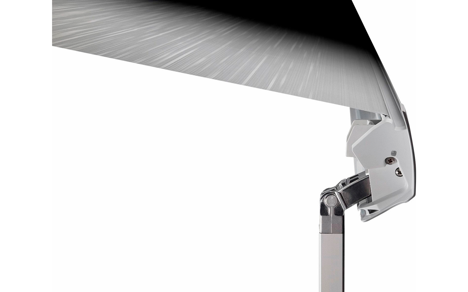 Product afbeelding Thule Omnistor 5200 Wandmarkise motorisiert Geh&auml;use Wei&szlig; Tuchfarbe Mystic Grey 5 Meter 1