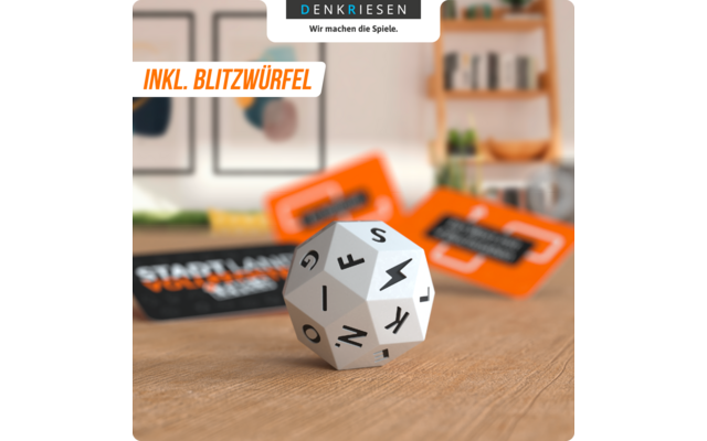 Product afbeelding Denkriesen Stadt Land Vollpfosten Levels Kartenspiel 4 Level Wortspiel 1