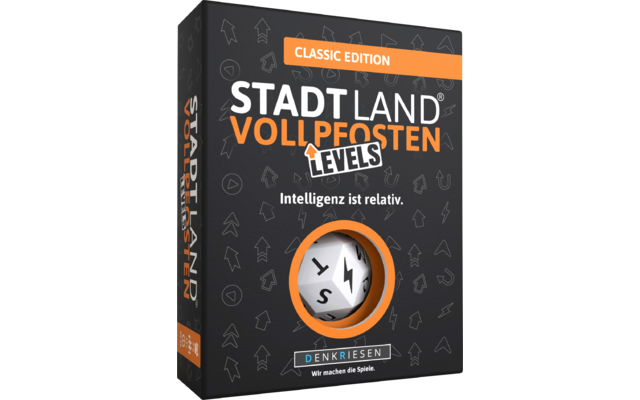 Product afbeelding Denkriesen Stadt Land Vollpfosten Levels Kartenspiel 4 Level Wortspiel 1