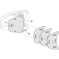 Fiamma Kit Spacer Safe Door ab 2017 Montagekit f&uuml;r Fiamma Safe Door wei&szlig;
