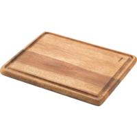 Metaltex Schneidebrett rechteckig aus Akazienholz 24 x 20 x 1,5 cm